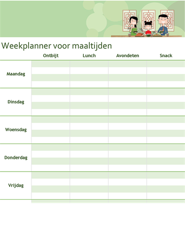 Eenvoudige maaltijdplanner Eenvoudige maaltijdplanner