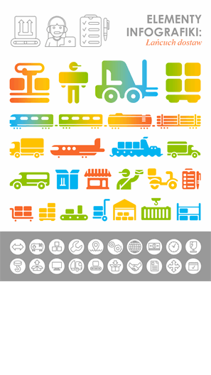 Obrazy infografiki łańcucha dostaw