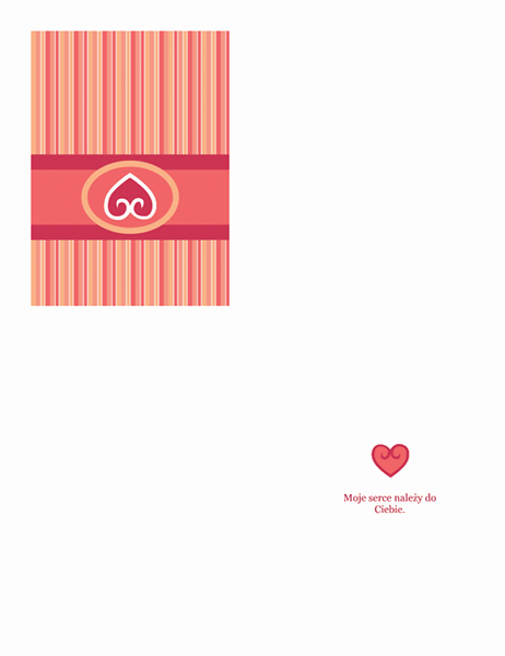 Kartka miłosna (czerwona)