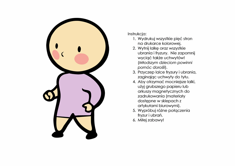 Papierowe lalki (dla dziewczynki, zestaw 3) Papierowe lalki (dla dziewczynki, zestaw 3)