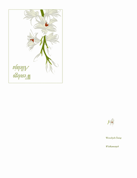 Kartka wielkanocna (z kwiatami)