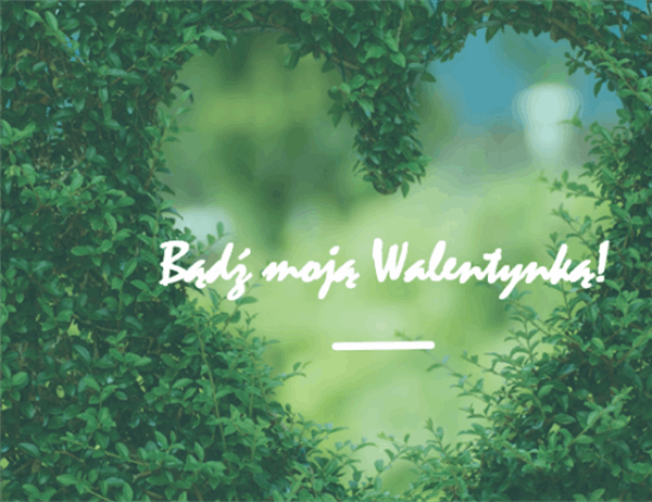 Kartka walentynkowa (składana na pół) Kartka walentynkowa (składana na pół)