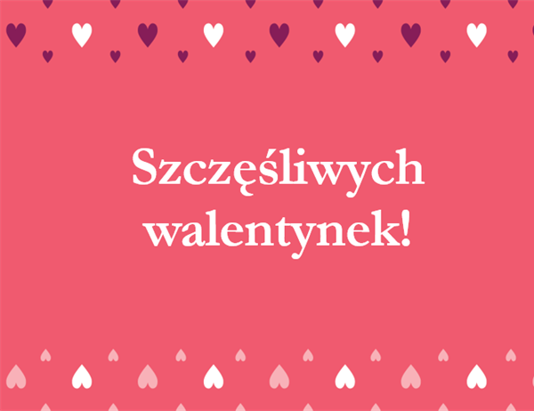 Kartka walentynkowa (składana na cztery) Kartka walentynkowa (składana na cztery)