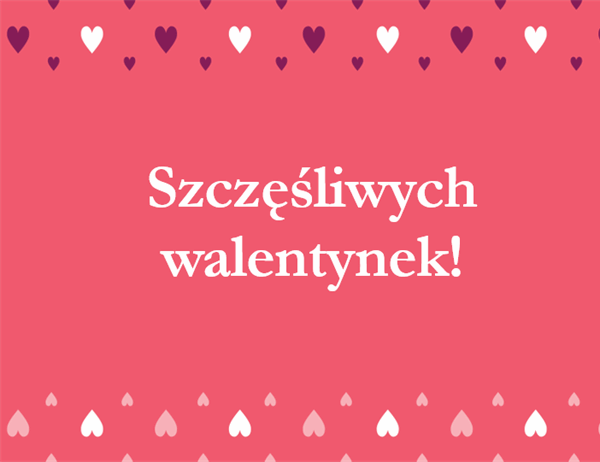 Kartka walentynkowa (składana na cztery) Kartka walentynkowa (składana na cztery)