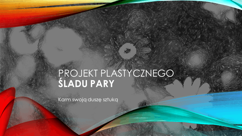 Projekt plastycznego śladu pary Projekt plastycznego śladu pary