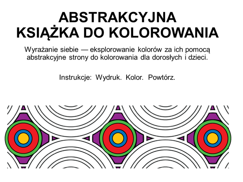 Abstrakcyjna książka do kolorowania Abstrakcyjna książka do kolorowania