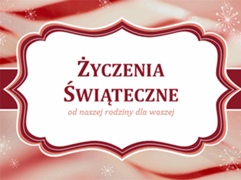 Kartki świąteczne z wzorem laski cukrowej (2 na stronę) Kartki świąteczne z wzorem laski cukrowej (2 na stronę)