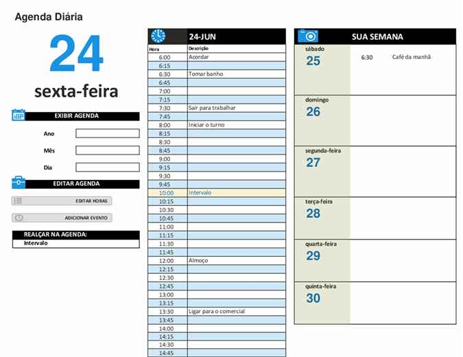 Agenda De Tarefas Diarias