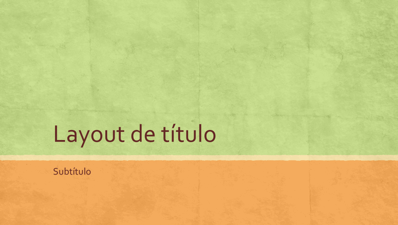 Apresentação em tons de terra (widescreen) Apresentação em tons de terra (widescreen)