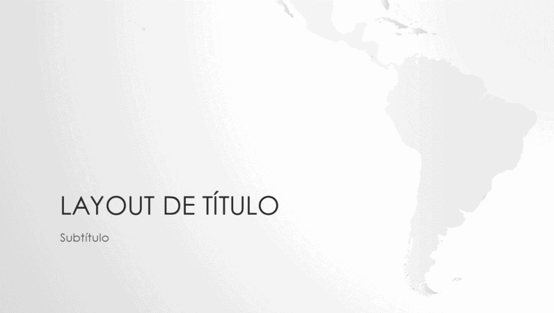 Série mapas-múndi: apresentação continente sul-americano (widescreen)