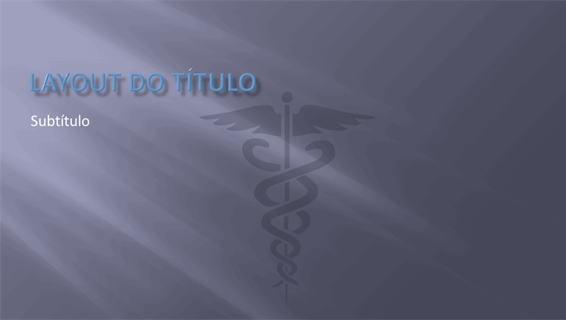 Slides com design de apresentação médica Slides com design de apresentação médica