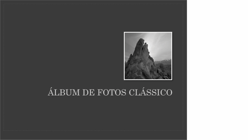 Álbum de fotografias clássico