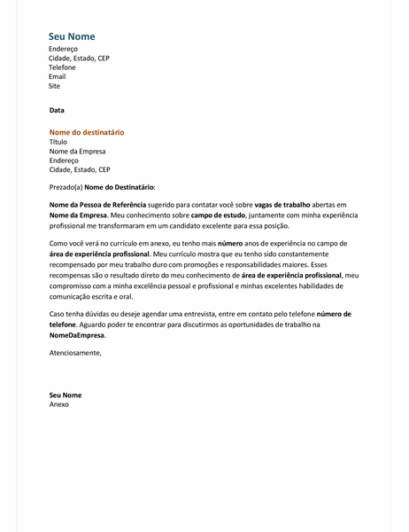 Carta de apresentação de currículo funcional Carta de apresentação de currículo funcional