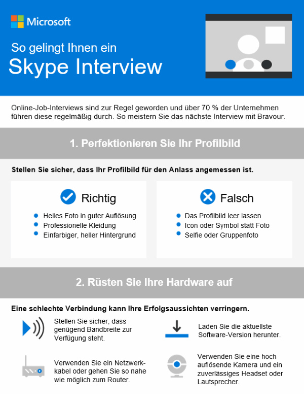 So gelingt Ihnen ein Skype-Interview So gelingt Ihnen ein Skype-Interview
