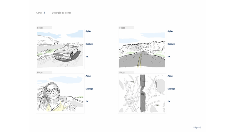 Storyboard horizontal
