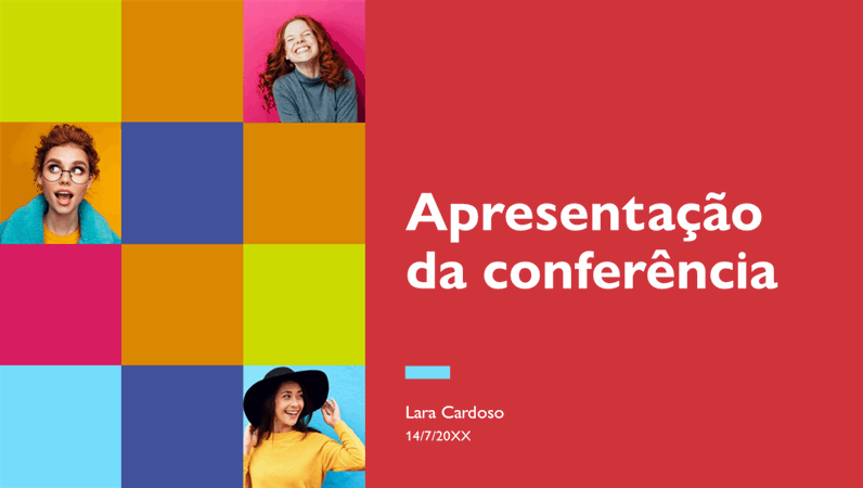 Apresentação de conferência colorida Apresentação de conferência colorida