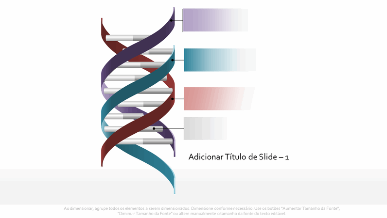Elemento gráfico de DNA com hélice tripla