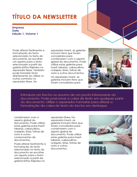 Newsletter (Design executivo, 2 páginas) Newsletter (Design executivo, 2 páginas)