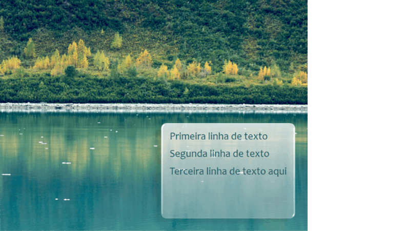 Legendas animadas que aparecem gradualmente sobre um fundo de floresta Legendas animadas que aparecem gradualmente sobre um fundo de floresta