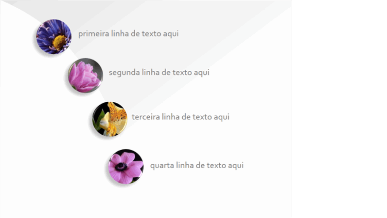 Os botões de imagem animada crescem e rodam ao longo do caminho Os botões de imagem animada crescem e rodam ao longo do caminho