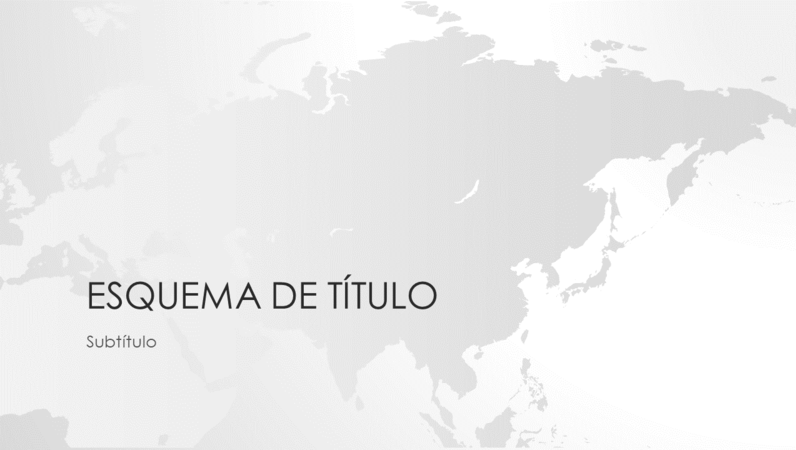 Série de mapas do mundo, apresentação com o continente asiático (ecrã panorâmico) Série de mapas do mundo, apresentação com o continente asiático (ecrã panorâmico)