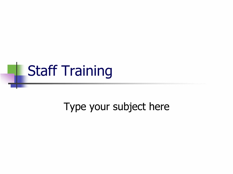 Apresentação da formação do pessoal