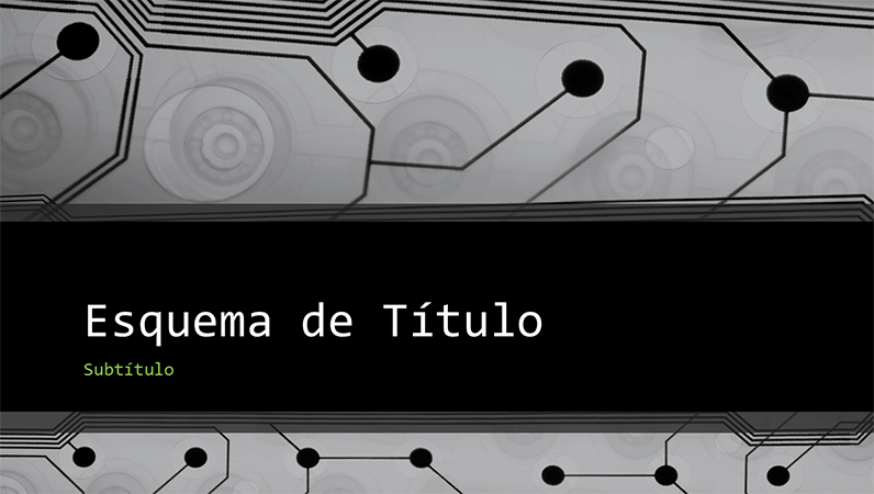 Apresentação empresarial tecnológica com design de circuito impresso (ecrã panorâmico) Apresentação empresarial tecnológica com design de circuito impresso (ecrã panorâmico)