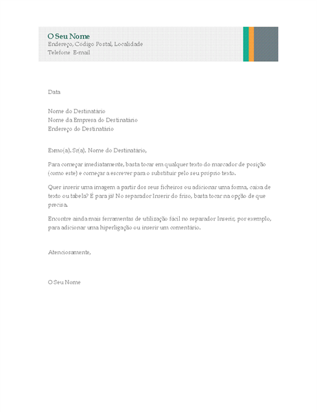 Carta empresarial (design Faixas de Venda) Carta empresarial (design Faixas de Venda)