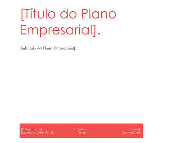 Plano Empresarial Plano Empresarial