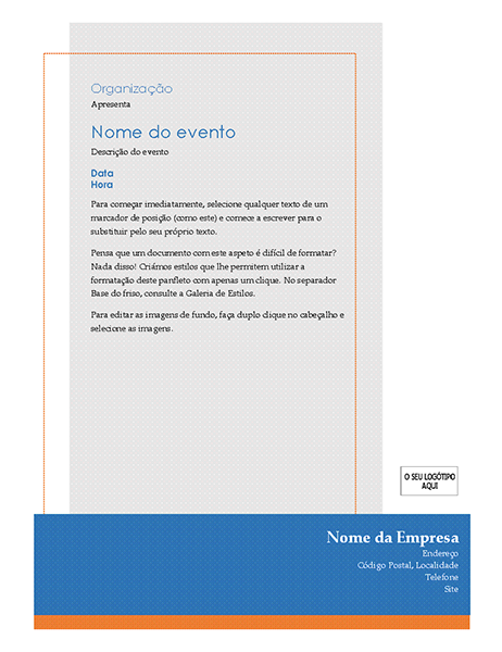 Panfleto de evento genérico Panfleto de evento genérico