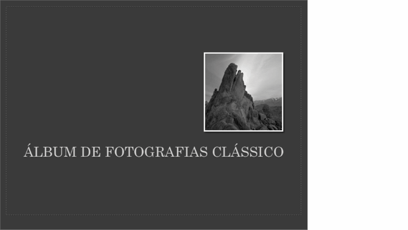 Álbum de fotografias clássico