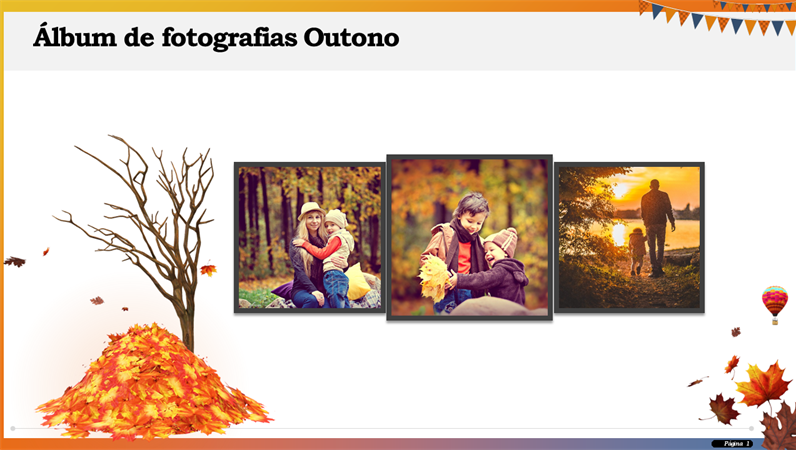 Álbum de fotografias Outono Álbum de fotografias Outono
