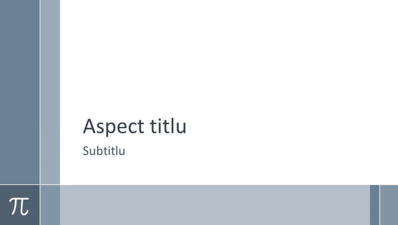 Prezentare școlară de matematică, cu Pi (ecran lat) Prezentare școlară de matematică, cu Pi (ecran lat)