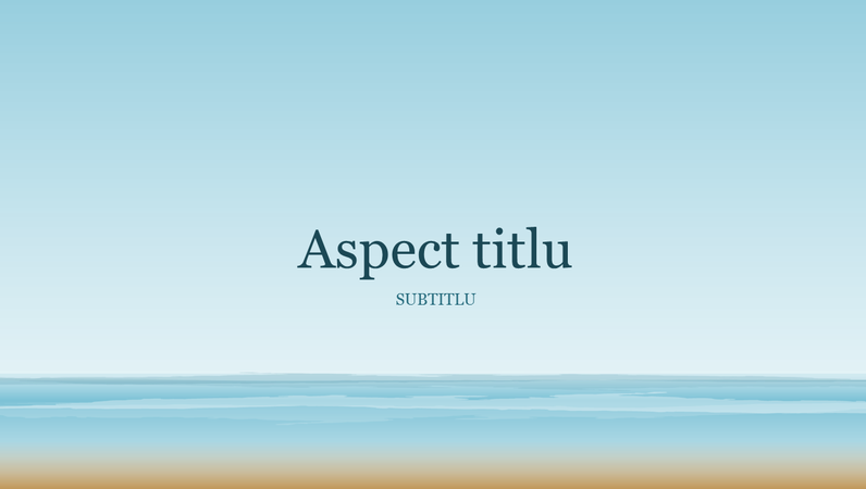 Prezentare cu pictură Ocean (ecran lat) Prezentare cu pictură Ocean (ecran lat)