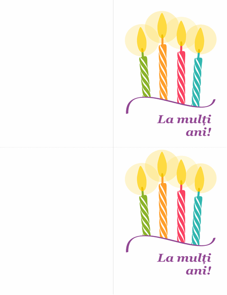 Felicitări pentru zile de naștere (2 pe pagină) 