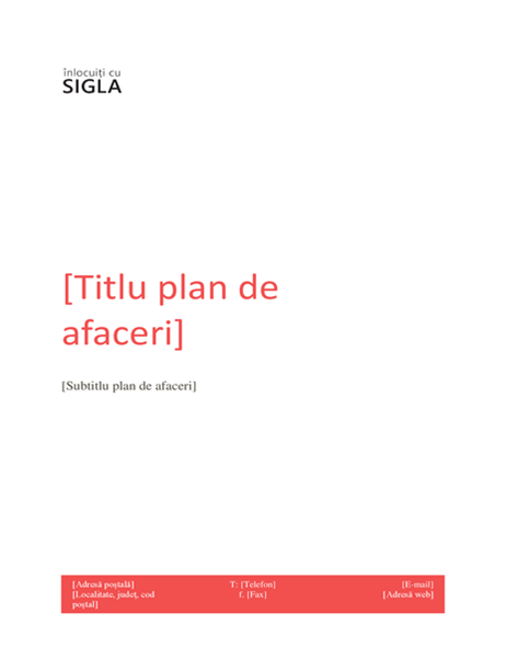 Plan de afaceri Plan de afaceri