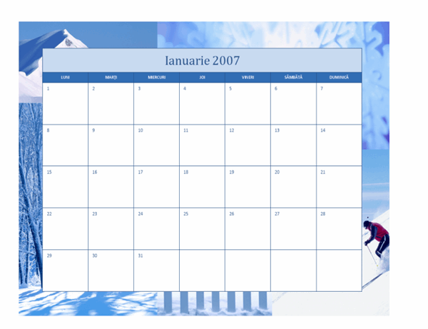 Calendar 2007 (12 pag., design de sezon)