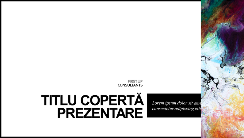 Prezentare color minimalistă Prezentare color minimalistă