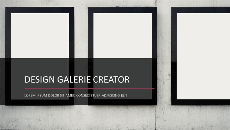 Design Galerie creator