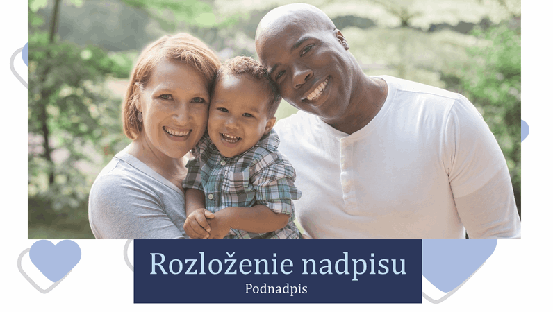 Fotoalbum, návrh s kvitnúcimi srdcami (širokouhlý formát) Fotoalbum, návrh s kvitnúcimi srdcami (širokouhlý formát)