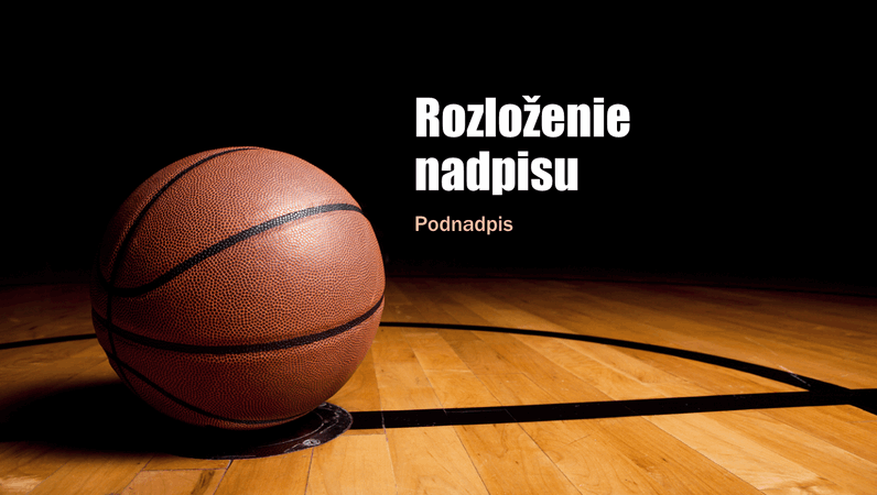 Basketbalová prezentácia (širokouhlý formát)