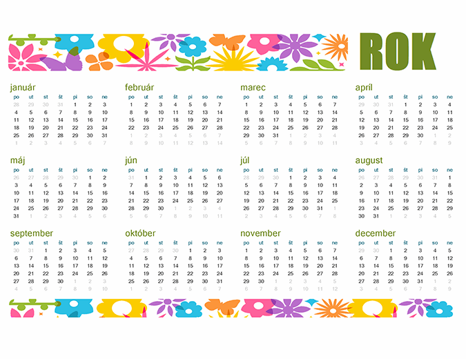 Hravý nekonečný kalendár