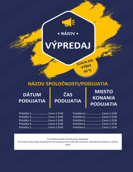Akciový leták Akciový leták