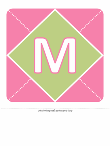 Transparent k narodeniu dievčatka (ružová, fialová, zelená)