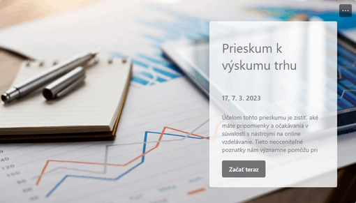 Prieskum k výskumu trhu Prieskum k výskumu trhu