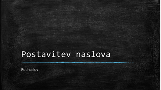 Predstavitev s tablo za izobraževanje (širokozaslonsko) Predstavitev s tablo za izobraževanje (širokozaslonsko)