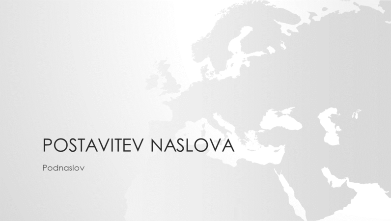 Niz zemljevidov sveta, predstavitev o Evropi (širokozaslonsko) Niz zemljevidov sveta, predstavitev o Evropi (širokozaslonsko)