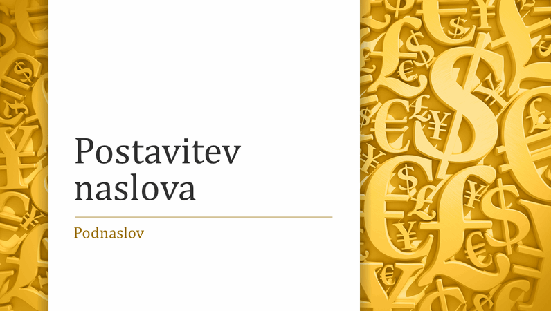 Predstavitev s simboli valut (širokozaslonska) Predstavitev s simboli valut (širokozaslonska)