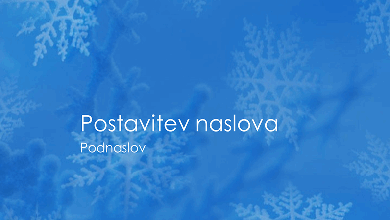 Diapozitivi z načrtom snežink Diapozitivi z načrtom snežink