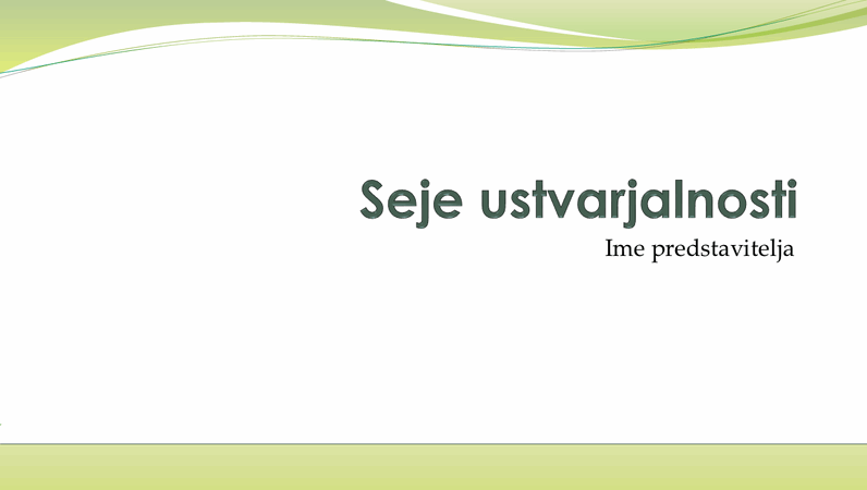 Predstavitev za poslovno zbiranje zamisli Predstavitev za poslovno zbiranje zamisli